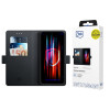3MK Wallet Case lompakkokuori Samsung Galaxy S25 Edge, musta