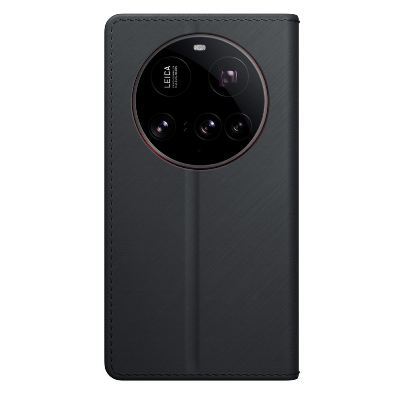 3MK Wallet Case lompakkokuori Xiaomi 15 Ultra -puhelimelle, musta