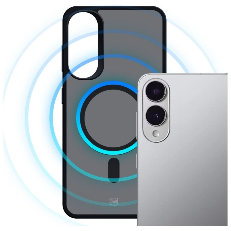 3MK Smoke MagCase suojakuori Samsung Galaxy S25 Edge -puhelimelle, musta