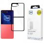 3MK Satin Armor Case+ Flip -kotelo Samsung Galaxy Z Flip7 -puhelimelle, läpinäkyvä