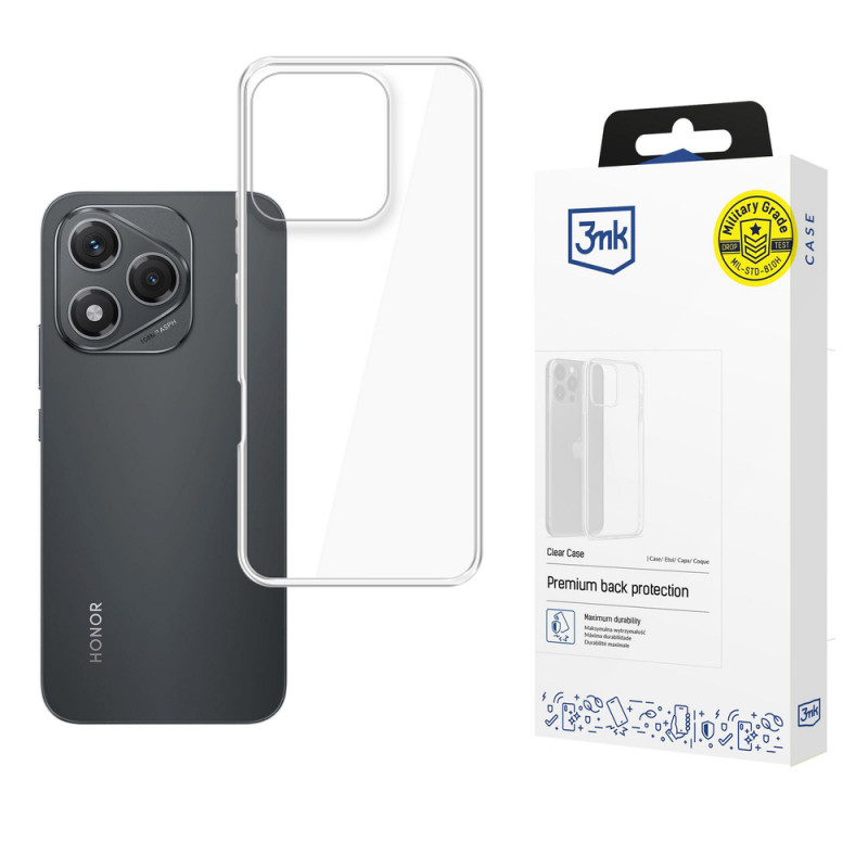 3MK Clear Case -kotelo Honor 400 Lite -puhelimelle, läpinäkyvä
