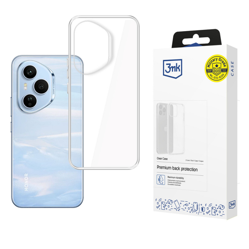 3MK Clear Case -kotelo Honor 400 Pro -puhelimelle, läpinäkyvä