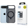 3mk Smoke Case Mag&Stand kuori Apple iPhone Airille, musta