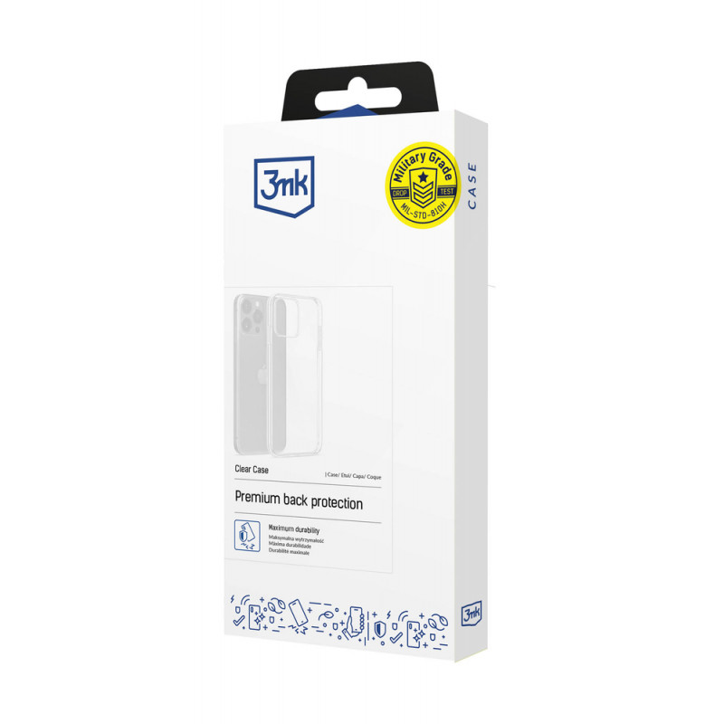 3mk Clear Case suojakuori Apple iPhone 17 Pro / 18 Pro -puhelimille, läpinäkyvä