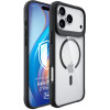 3mk Satin Armor MagCase -suojakuori Apple iPhone 17 Pro Max, läpinäkyvä musta