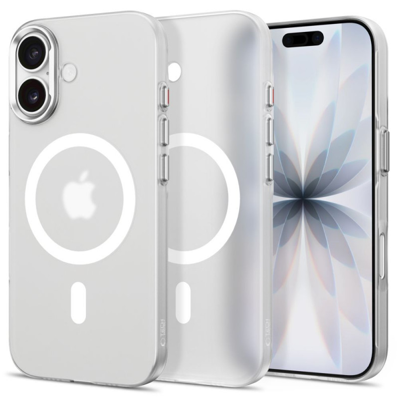 Tech-Protect MagZero MagSafe -suojakuori Apple iPhone 17:lle, mattavalkoinen