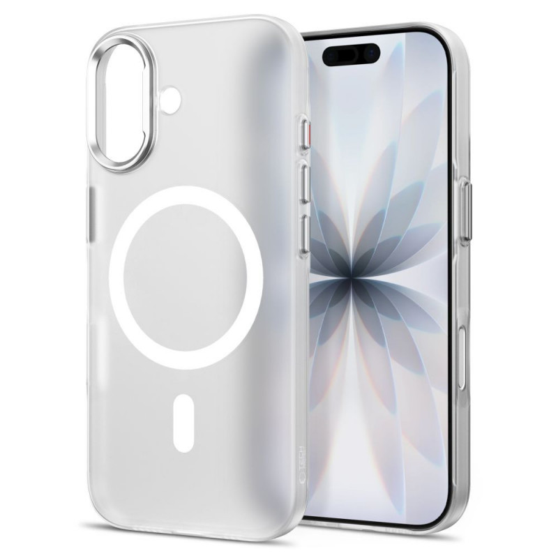 Tech-Protect MagZero MagSafe -suojakuori Apple iPhone 17:lle, mattavalkoinen