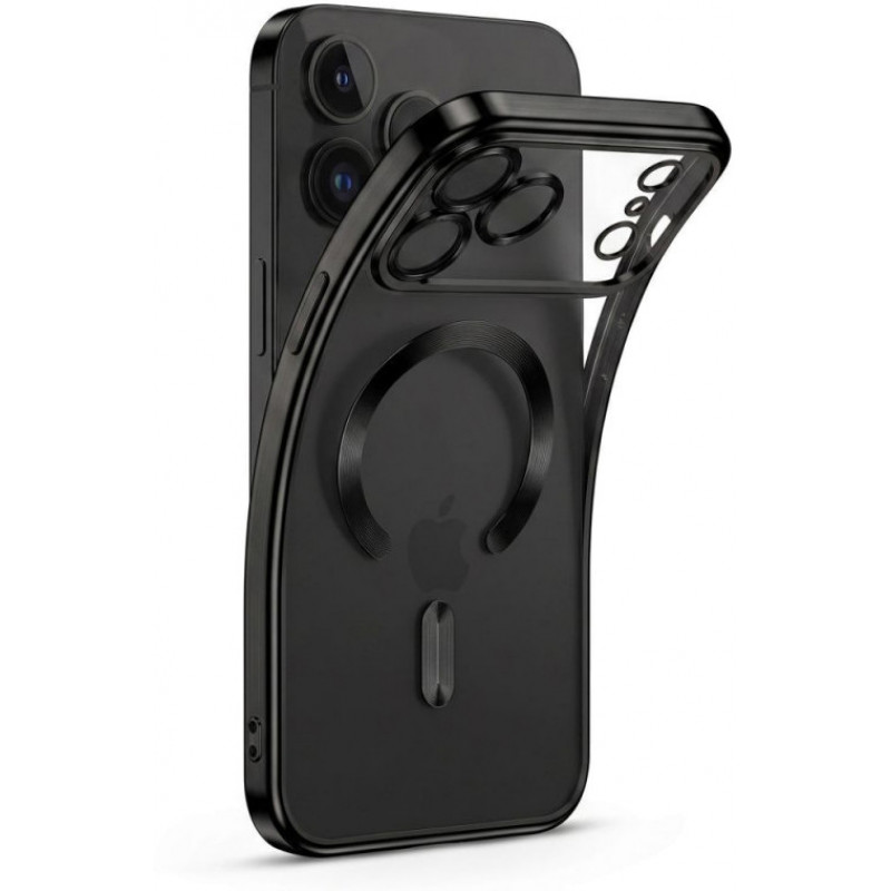 Tech-Protect MagFlex MagSafe -suojakuori Apple iPhone 17 Pro / 18 Pro -puhelimelle, kiiltävä musta