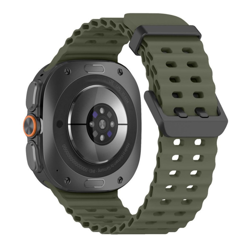 Tech-Protect Iconband Pro -ranneke Samsung Galaxy Watch Ultra 1 / 2 (2024-2026) -kelloon, 47 mm, sotilaanvihreä