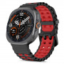 Tech-Protect Iconband Pro -ranneke Samsung Galaxy Watch Ultra 1 / 2 (2024-2026) -kelloon, 47 mm, musta/punainen