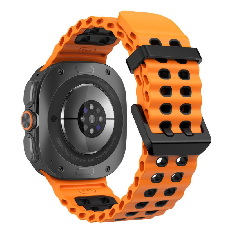 Tech-Protect Iconband Pro -ranneke Samsung Galaxy Watch Ultra 1 / 2 (2024-2026) -kelloon, 47 mm, oranssi/musta