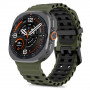 Tech-Protect Iconband Pro -ranneke Samsung Galaxy Watch Ultra 1 / 2 (2024-2026) -kelloon, 47 mm, sotilaanvihreä/musta