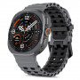 Tech-Protect Iconband Pro -ranneke Samsung Galaxy Watch Ultra 1 / 2 (2024-2026) -kelloon, 47 mm, harmaa/musta