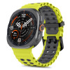 Tech-Protect Iconband Pro -ranneke Samsung Galaxy Watch Ultra 1 / 2 (2024-2026) -kelloon, 47 mm, limetinvihreä/musta
