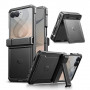 Tech-Protect Kevlar Pro -suojakuori Samsung Galaxy Z Flip 8 -puhelimelle, musta