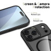 Tech-Protect MagMat MagSafe -suojakuori Apple iPhone 17 Pro Max -puhelimelle, musta/kirkas