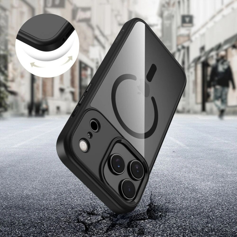 Tech-Protect MagMat MagSafe -suojakuori Apple iPhone 17 Pro Max -puhelimelle, musta/kirkas