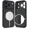 Tech-Protect Silicone MagSafe -suojakuori Apple iPhone 17 Pro Max -puhelimelle, musta