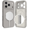 Tech-Protect Silicone MagSafe -suojakuori Apple iPhone 17 Pro -puhelimelle, kivenharmaa