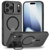 Tech-Protect Magstand MagSafe -kotelo Apple iPhone 17 Pro, himmeä musta