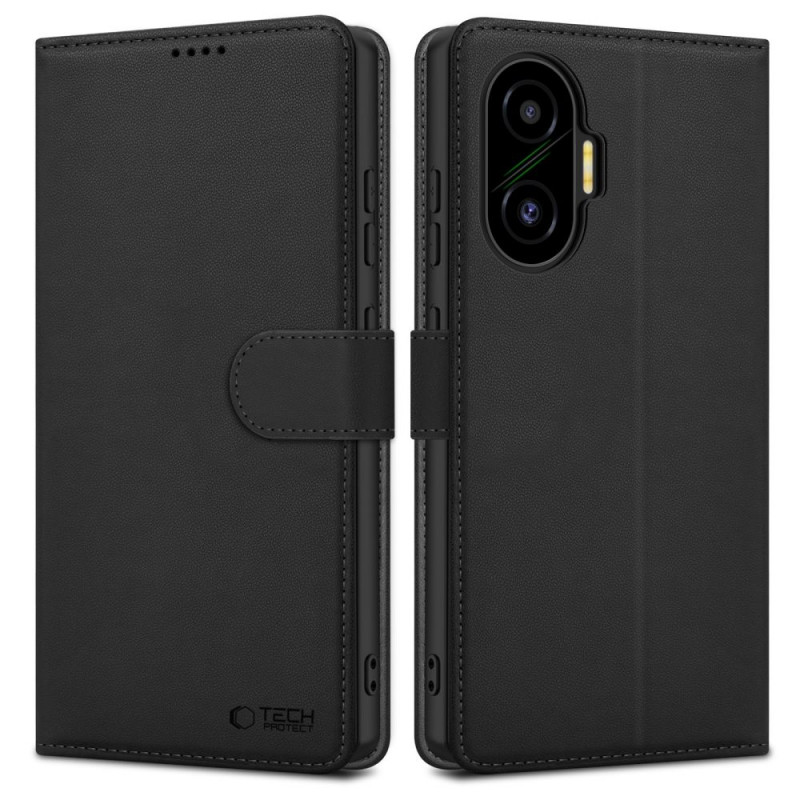 Tech-Protect Wallet -kotelo Xiaomi Poco F7 5G, musta