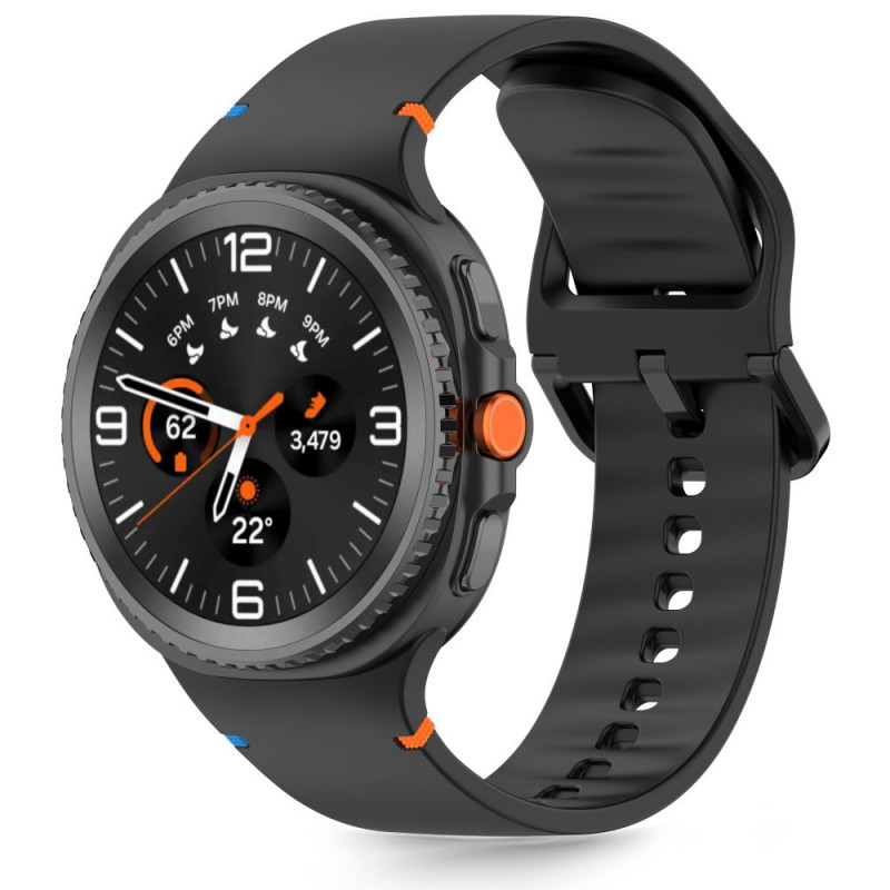 Tech-Protect Silicone -ranneke Samsung Galaxy Watch 8 / 9 / Classic 40/44/46 mm, musta