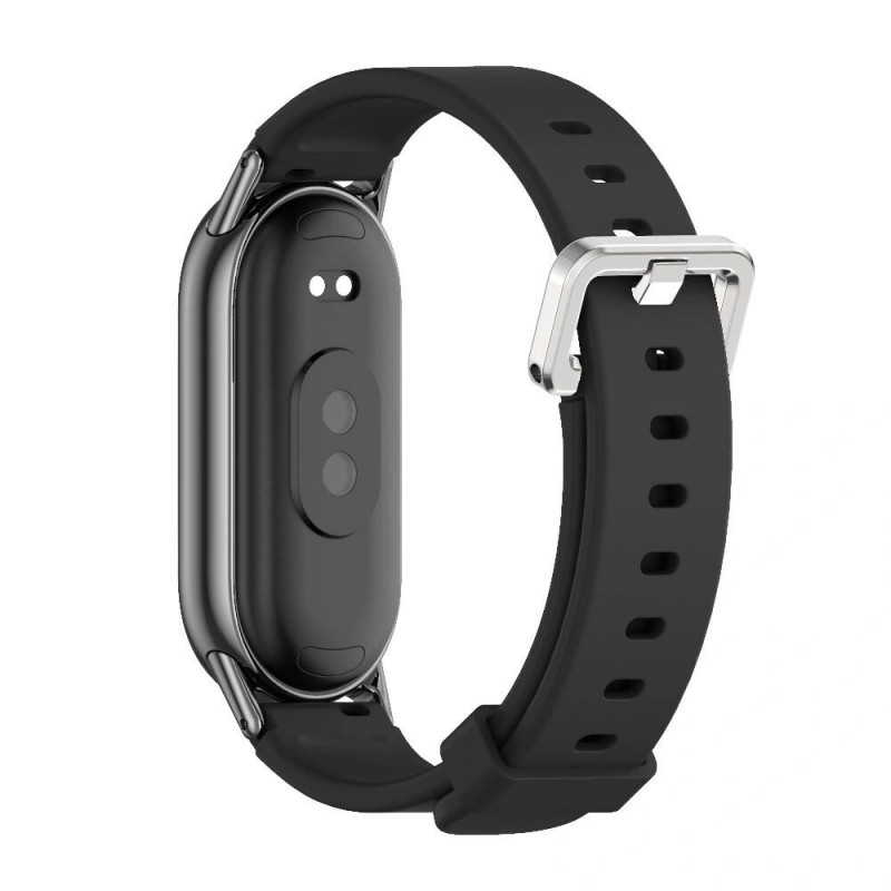 Tech-Protect IconBand Classic -ranneke Xiaomi Smart Band 8 / 9 / 10 / NFC -laitteelle, musta