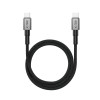 Tech-Protect Ultraboost DNA MagTwist USB-C-kaapeli PD 100W / 5A, 200 cm, rautaharmaa
