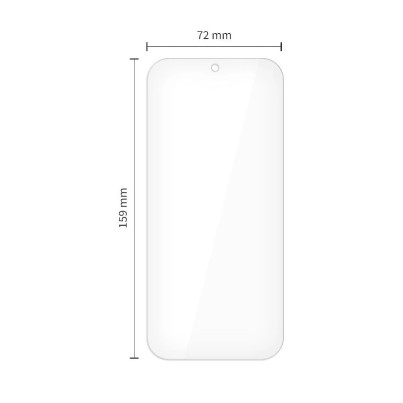 Tech-Protect Glass Fit+ karkaistu lasi Google Pixel 9 Pro XL / 10 Pro XL / 11 Pro XL -puhelimille, läpinäkyvä (2 kpl)