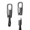Tech-Protect Ultraboost DNA USB-C / USB-C -avaimenperäkaapeli PD 60W / 3A, 17 cm, rautaharmaa