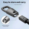 Tech-Protect Ultraboost DNA USB-C / USB-C -avaimenperäkaapeli PD 60W / 3A, 17 cm, rautaharmaa