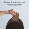 Tech-Protect SM65 yleismallinen puhelinpussi, 6,0-6,9 tuumaa, ekonahka, ruskea