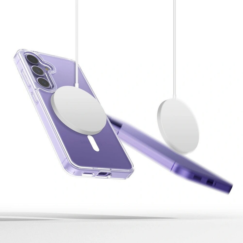 Tech-Protect Flexair Hybrid MagSafe -suojakuori, Samsung Galaxy S25 FE, läpinäkyvä