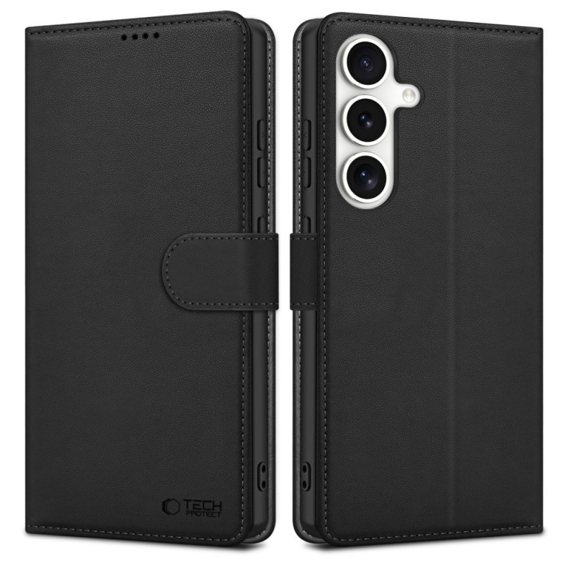 Tech-Protect Wallet -lompakkokotelo, Samsung Galaxy S25 FE, musta