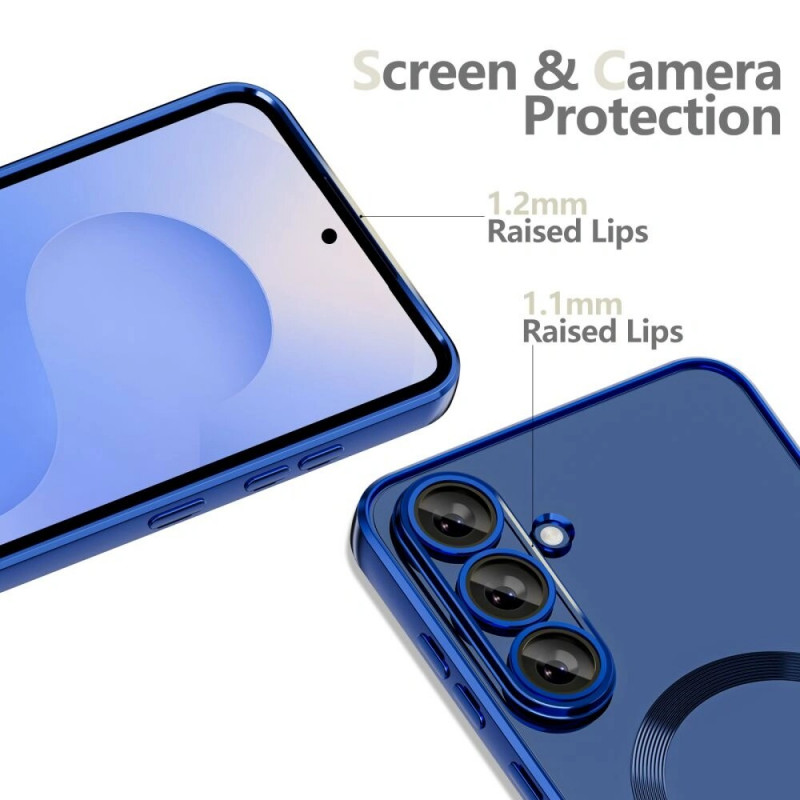 Tech-Protect Magflex MagSafe -suojakuori, Samsung Galaxy S25 FE, laivastonsininen