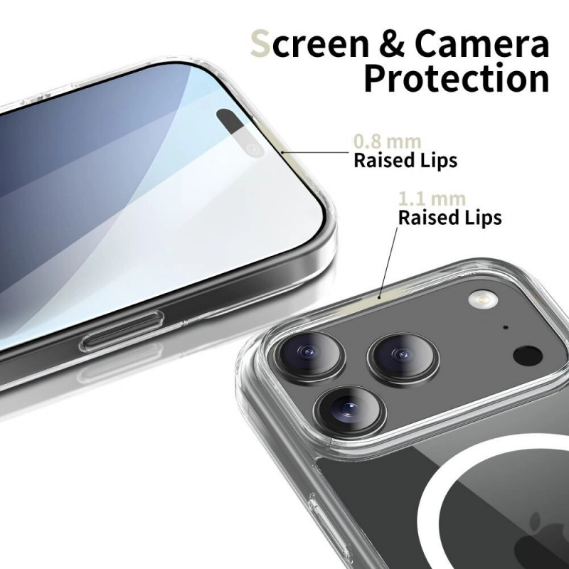 Tech-Protect FlexAir Hybrid MagSafe -suojakuori Google Pixel 10 / 10 Pro -puhelimelle, kirkas