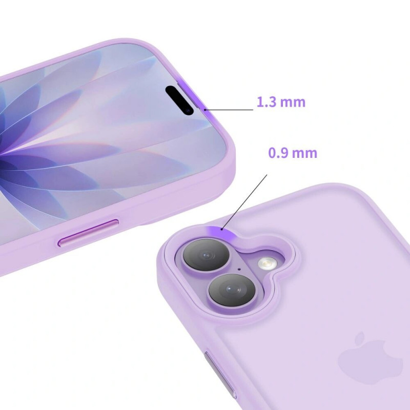 Tech-Protect MagMat suojakuori Apple iPhone 17 -puhelimelle, matta laventeli
