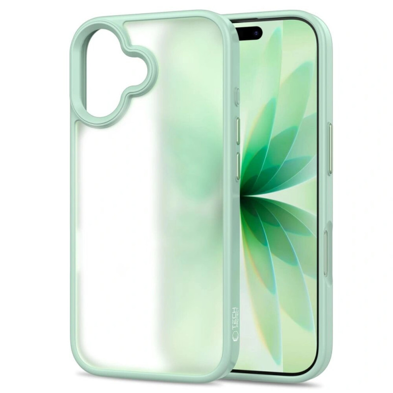Tech-Protect MagMat suojakuori Apple iPhone 17 -puhelimelle, matta salviavihreä