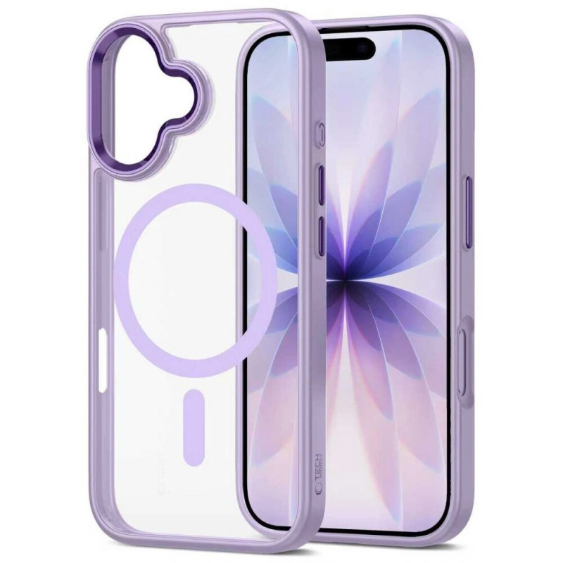 Tech-Protect MagMat MagSafe -kotelo Apple iPhone 17 -puhelimelle, laventeli/kirkas