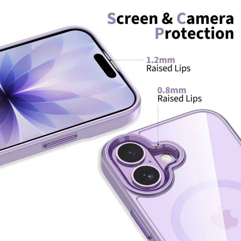 Tech-Protect MagMat MagSafe -kotelo Apple iPhone 17 -puhelimelle, laventeli/kirkas