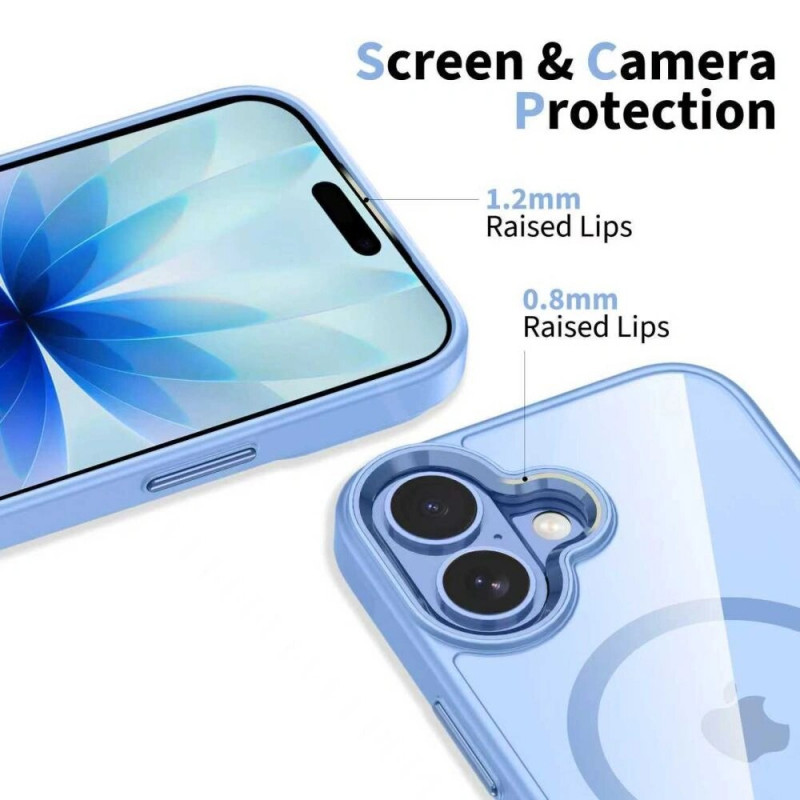 Tech-Protect MagMat MagSafe -kotelo Apple iPhone 17 -puhelimelle, utusininen/kirkas