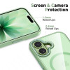 Tech-Protect MagMat MagSafe -kotelo Apple iPhone 17 -puhelimelle, salvianvihreä/kirkas