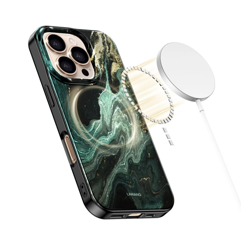 Tech-Protect Lamano MagSafe -kotelo Apple iPhone 16 Pro Max -puhelimelle, Verde Aura