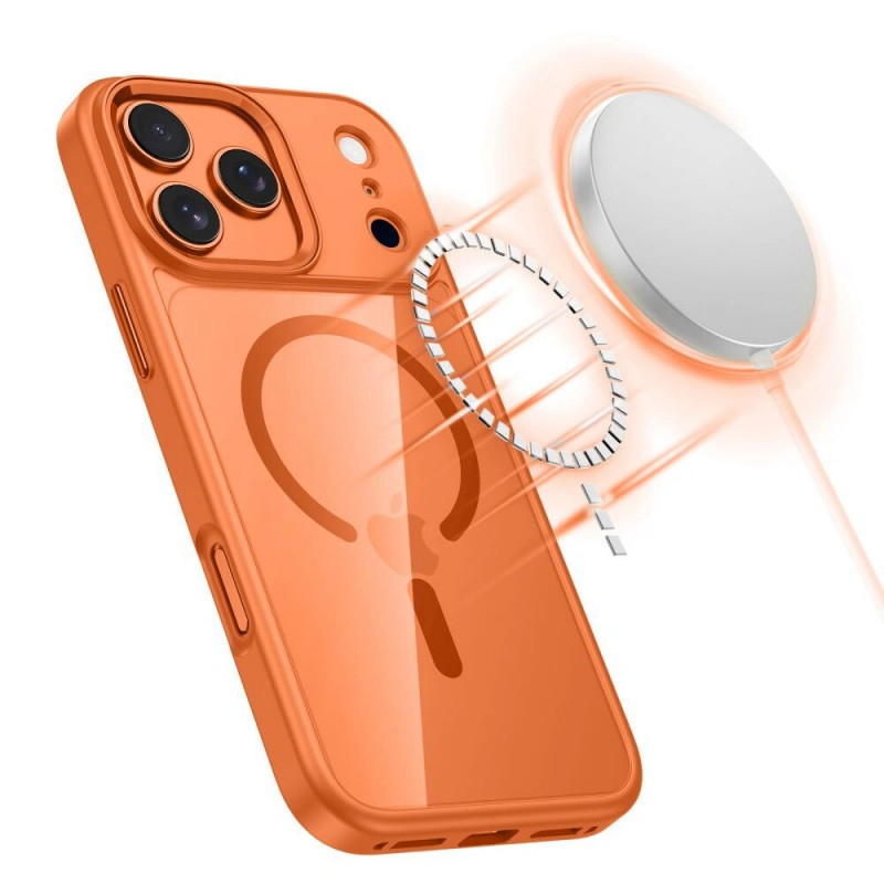 Tech-Protect MagMat MagSafe -kotelo Apple iPhone 17 Pro -puhelimelle, kosminen oranssi/kirkas, THP4752