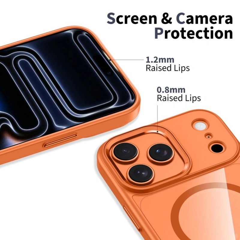 Tech-Protect MagMat MagSafe -kotelo Apple iPhone 17 Pro -puhelimelle, kosminen oranssi/kirkas, THP4752