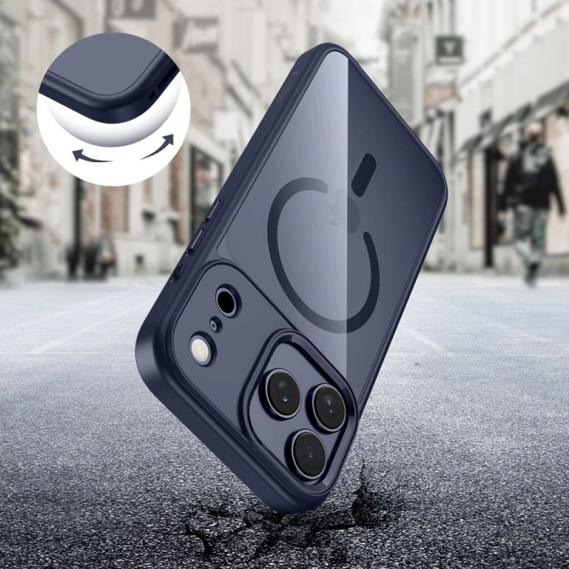 Tech-Protect MagMat MagSafe -kotelo Apple iPhone 17 Pro -puhelimelle, syvänsininen/kirkas