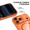 Tech-Protect MagMat MagSafe -kotelo Apple iPhone 17 Pro Max -puhelimelle, kosminen oranssi/kirkas
