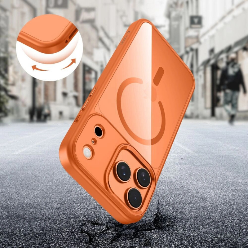 Tech-Protect MagMat MagSafe -kotelo Apple iPhone 17 Pro Max -puhelimelle, kosminen oranssi/kirkas