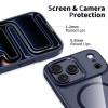 Tech-Protect MagMat MagSafe -kotelo Apple iPhone 17 Pro Max -puhelimelle, syvänsininen/kirkas