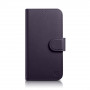 iCarer Wallet Case 2in1 nahkainen läppäkotelo iPhone 14 Plus -puhelimelle, Anti-RFID, tummanvioletti (WMI14220727-DP)